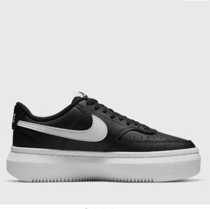 Nike Court Vision Alta Low Top Platform Sneakers Black Size 9